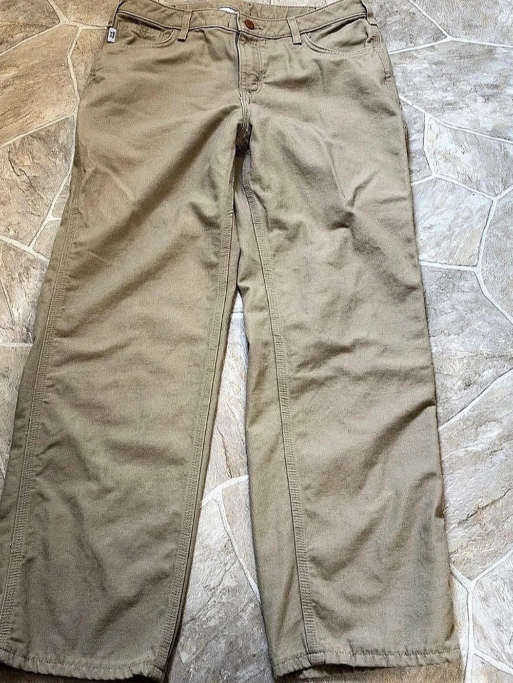 Carhartt women FR Cargo Pants Brown Waist 10 x 30